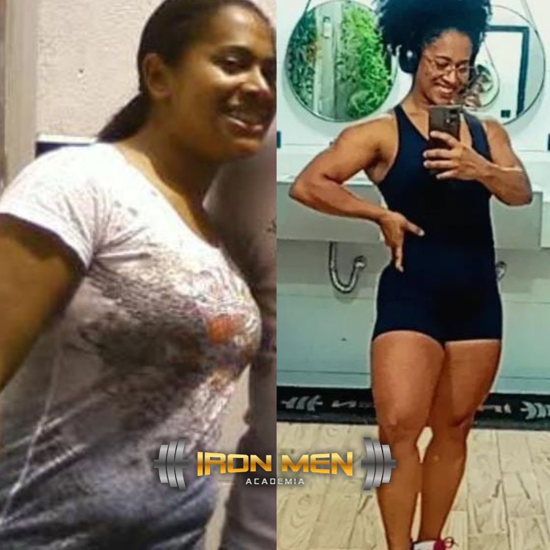 Transformação de aluna da Iron Men Academia